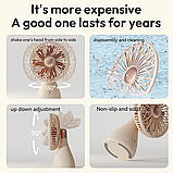 Міні-вентилятор настільний Sothing Bridal Bouquet Desktop Fan з акумулятором (DSHJ-S-2113A), фото 5