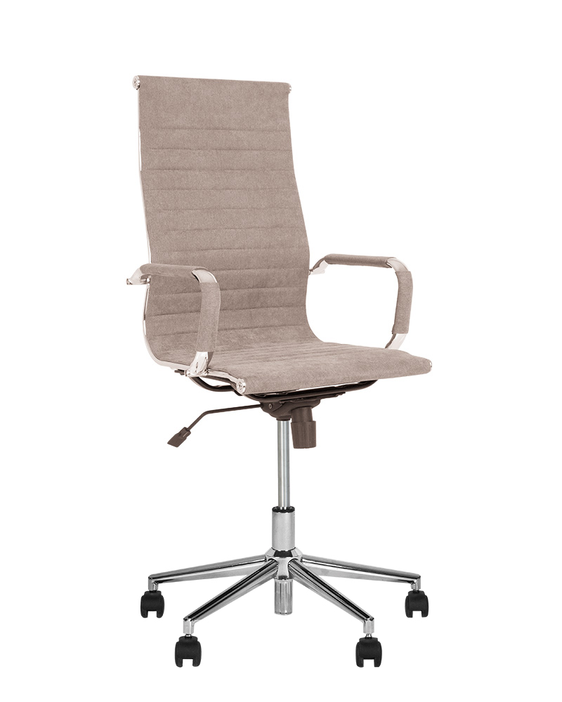 Крісло офісне Slim HB tilt CHR64 тканина soro-23 бежева (Новий Стиль ТМ)