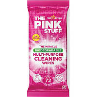 Універсальні вологі серветки для прибирання The Pink Stuff, біорозкладні (72шт.)