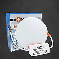 Світильник світлодіодний Biom UNI-2-R18W-5 18Вт круглий 5000К New(РУХЛИВІ КЛІПСИ)