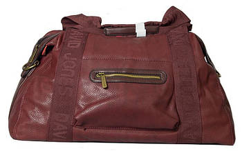 Женская сумка из кожзама DJ CM 0842 bordo, бордовый