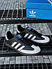Чоловічі кросівки Adidas Samba Black чорні Адідас Самба, фото 3