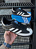 Чоловічі кросівки Adidas Samba Black чорні Адідас Самба, фото 7