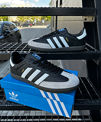 Чоловічі кросівки Adidas Samba Black чорні Адідас Самба