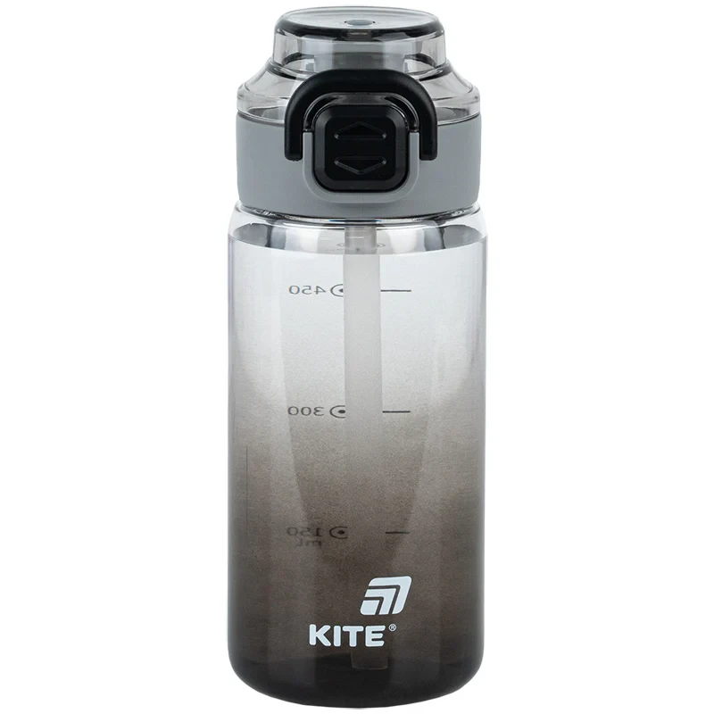 Пляшечка для води Kite, 600 мл, K25-1212-1 чорна, фото 1