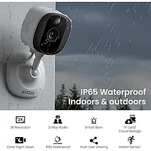 2 шт Бездротова IP-камера відеоспостереження AOQEE C1 2K 2 White, Amazon, Німеччина, фото 3