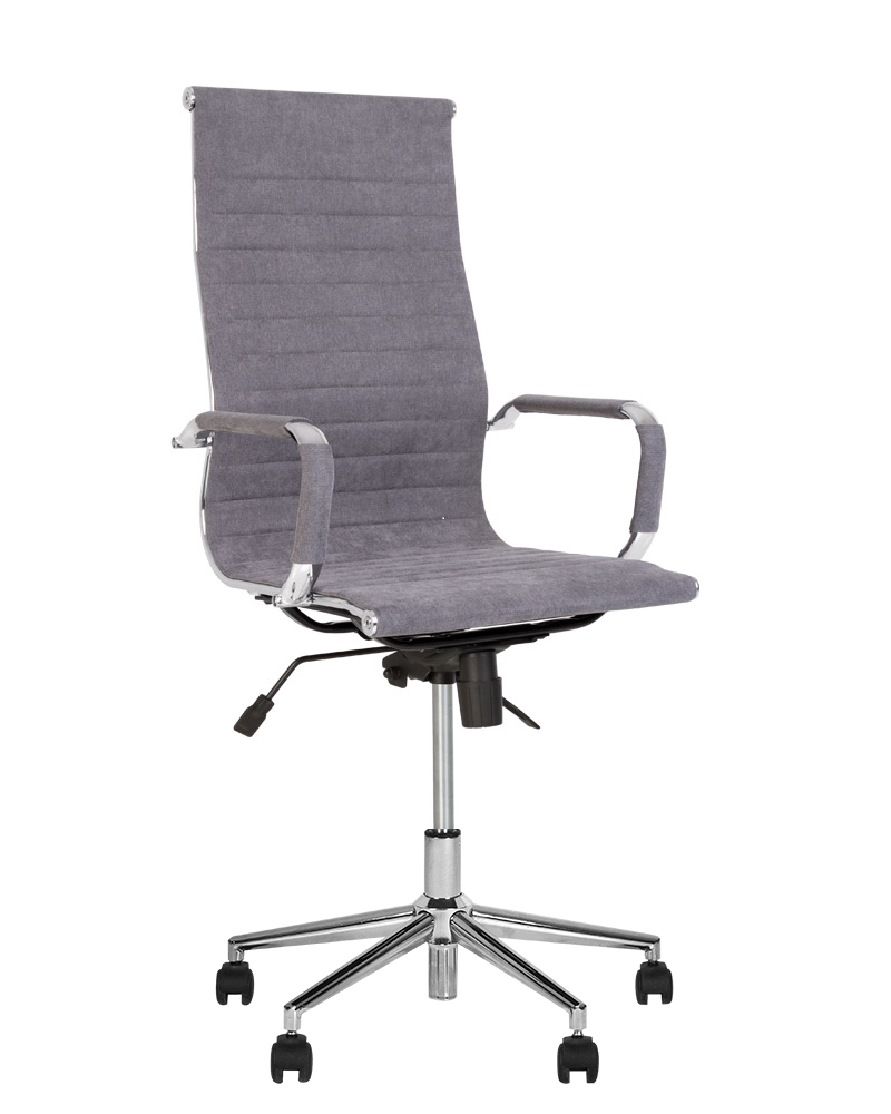 Крісло офісне Slim HB anyfix CHR64 тканина soro-93 сіра (Новий Стиль ТМ)
