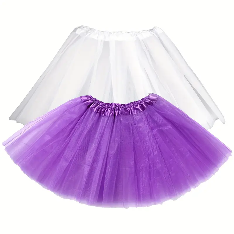 Фатинова спідниця пачка біла, бузкова 40 см (квітка в асортименті), фото 1