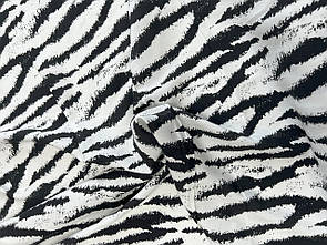 Штапель принт Зебра