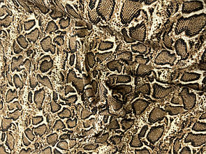 Штапель принт Змія беж