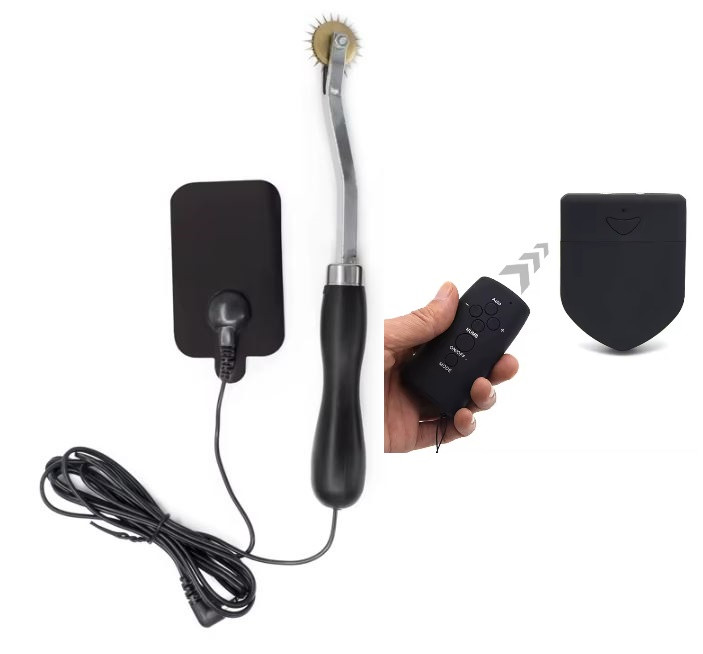 Електричний стимулятор із голчастим колесом і дистанційним керуванням, фото 1