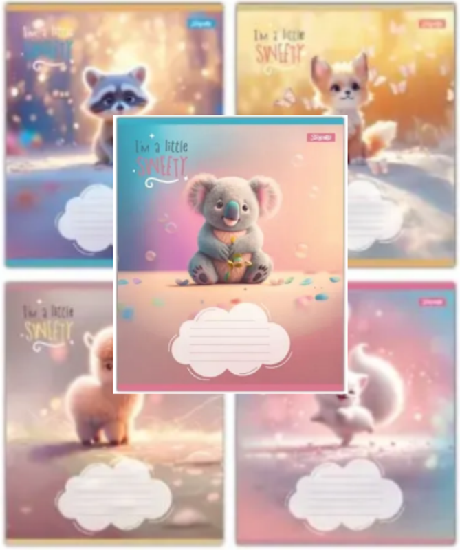 Зошити шкільні 12 арк. похила лінія 1Вересня "Sweety" 768126, фото 1