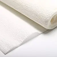 Гофрований креп папір 01 білий 0,5мх2м 34г/м2 Tymos Польща