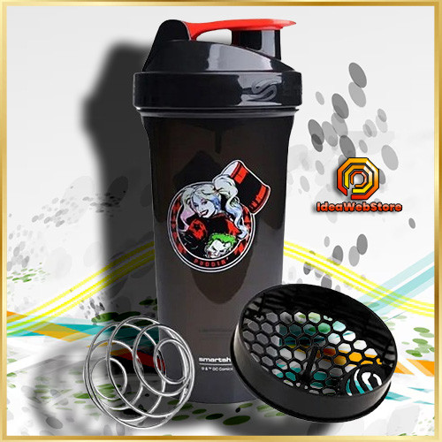 Шейкер спортивний для води та спортивного харчування SmartShake 800мл чорний