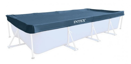Тент для каркасних прямокутних басейнів Intex 28039, 460х226 см
