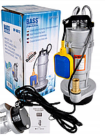 Дренажний насос для брудної та чистої води потужністю 1000 Вт з поплавком BassPolska 8012 чавунний
