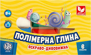Полімерна глина (набір 6 кольорів) Школярик 83911901-UA