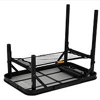 Туристичний Стіл Розкладний Bo-Camp Woodbine 56x34 cm Black/Wood look (1404191) Кемпінговий Складаний Столик для риболовлі, фото 5