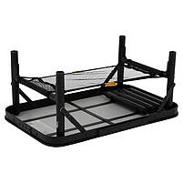 Туристичний Стіл Розкладний Bo-Camp Woodbine 56x34 cm Black/Wood look (1404191) Кемпінговий Складаний Столик для риболовлі, фото 6