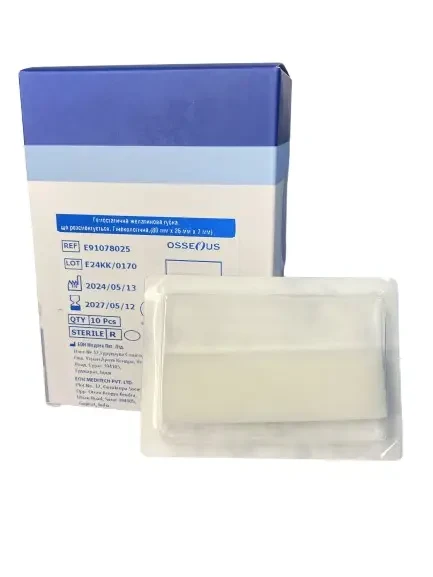 Губка гінекологічна гемостатична Osseous желатинова 80x25x7 мм, фото 1