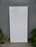 Металевий перфораційний лист (панель) с загибом білого кольору 100*100 см, фото 5
