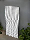 Металевий перфораційний лист (панель) с загибом білого кольору 100*100 см, фото 2