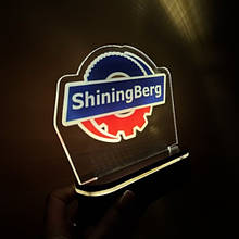 Брендовані LED нічники, логотип з підсвічуванням, бізнес подарунки, логотип із підсвіткою, сувеніри для партнерів