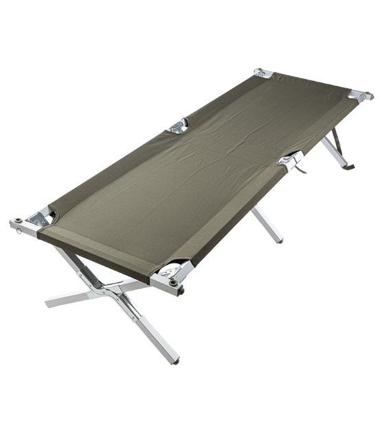 Ліжко алюмінієве складане поле Mil-Tec US — 200 x 65 см — 160 кг оливкове 14401000, фото 1