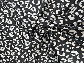 Шовк Принт плями білі на чорному