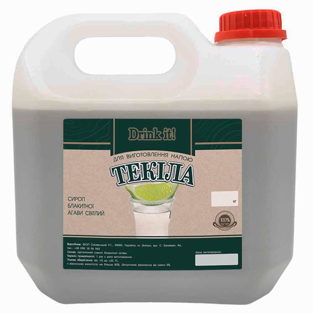 Сироп агави Drink it Текіла (світлий), 4 кг
