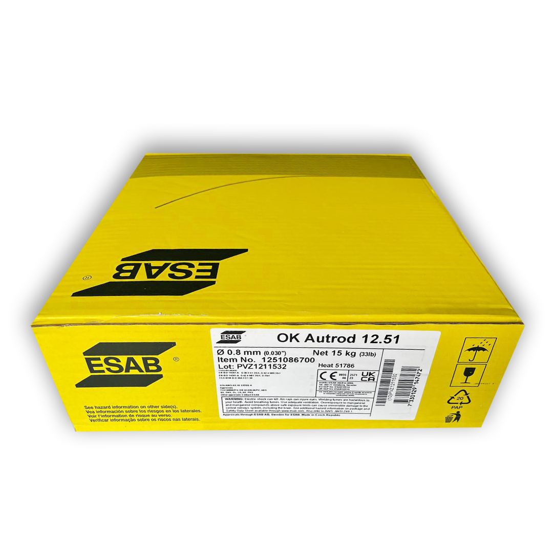 Зварювальний дріт обміднений OK Autrod 12.51 ESAB 0.8 mm 15kg, фото 1