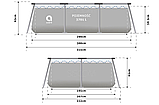 Басейн каркасний для дітей та відпочинку Avenli 300х207х65см 15в1 (2815), фото 2