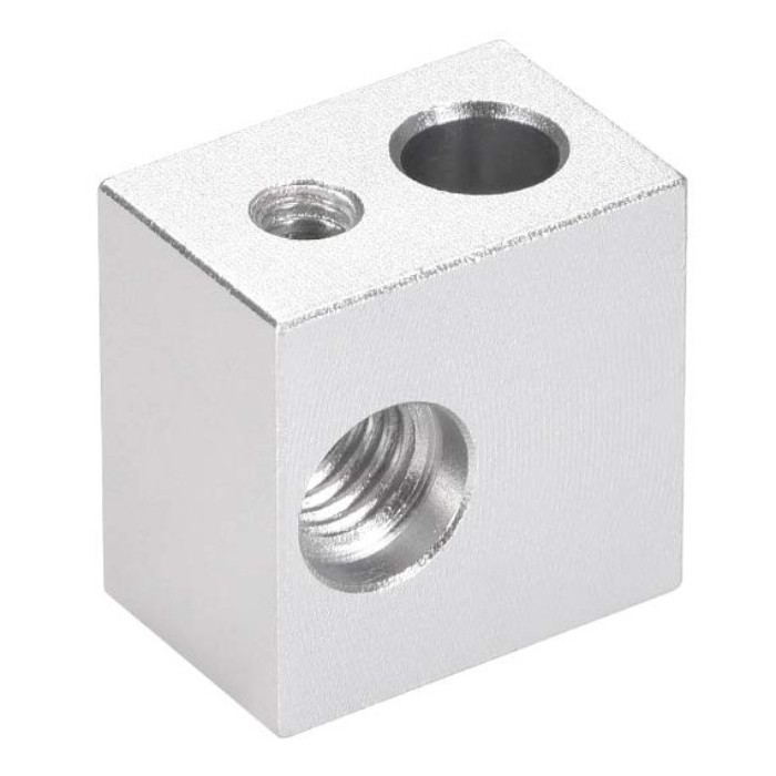 Хітблок (Heat block) MK10 для Flashforge Creator Pro, ... / Алюмінієвий нагрівальний блок 3D-принтера