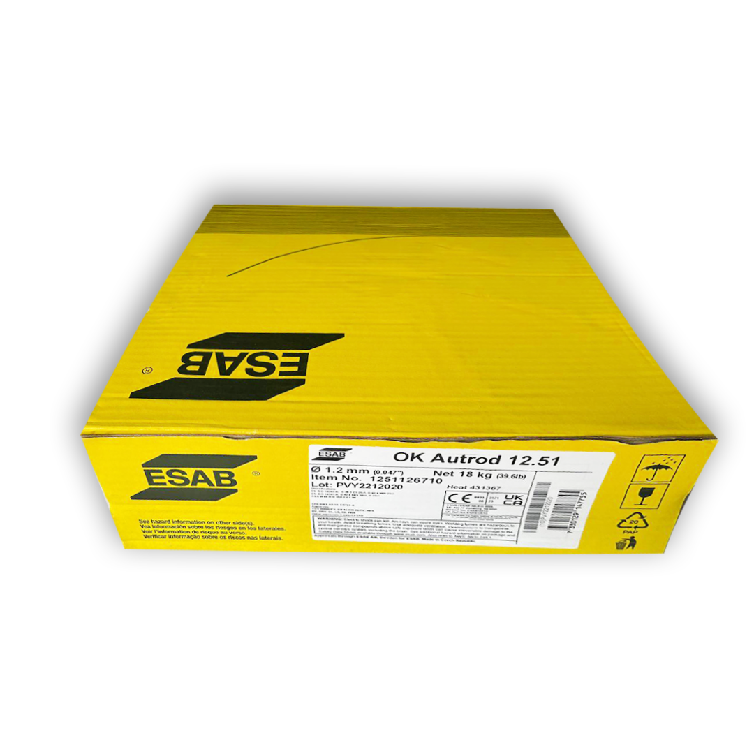 Зварювальний дріт обміднений OK Autrod 12.51 ESAB 1.2mm 18kg, фото 1