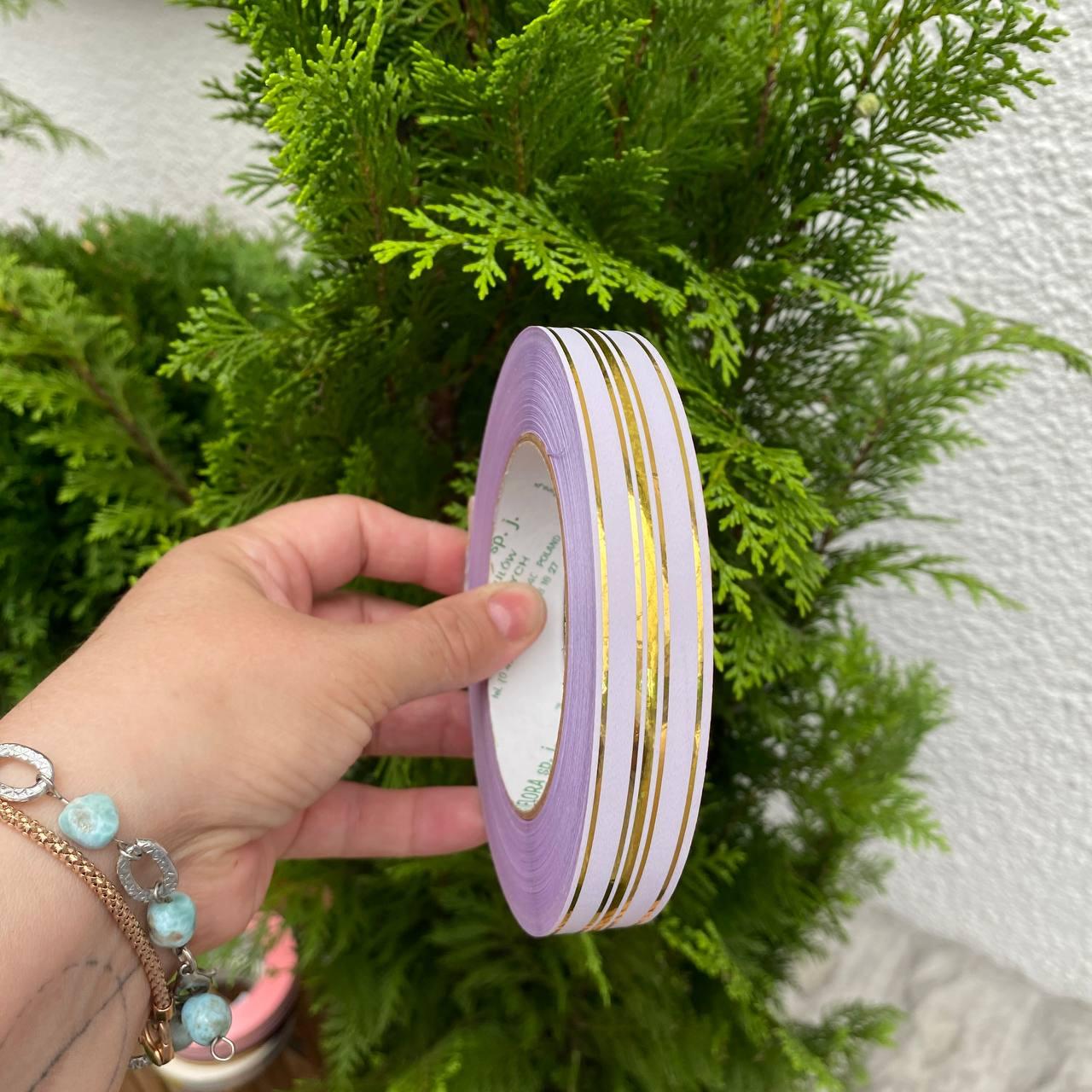 Стрічка для квітів 2см з люрексом