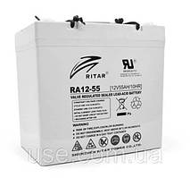 Свинцево-кислотний акумулятор 55А*год, Ампер*годин, 55 AH, Ah, Ah, А/год, 12 Вольт, В, V, 12В, АКБ, AGM, для інвертора