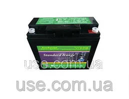 Акумуляторна батарея 12V/55Ah, 12 Вольт, В, 12 Volt, 55 А*год, Ампер-годин, Ah, AH, А/год, А-година, акумулятор, AGM, АКБ для UPS