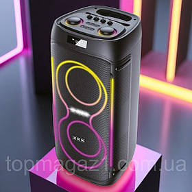 Бездротова Bluetooth колонка 1200 Вт ZXX акустична велика USB/FM з караоке і LED підсвічуванням