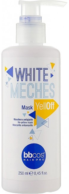 Маска для освітленого волосся BBCos White Meches, 250 мл (8051566444502)