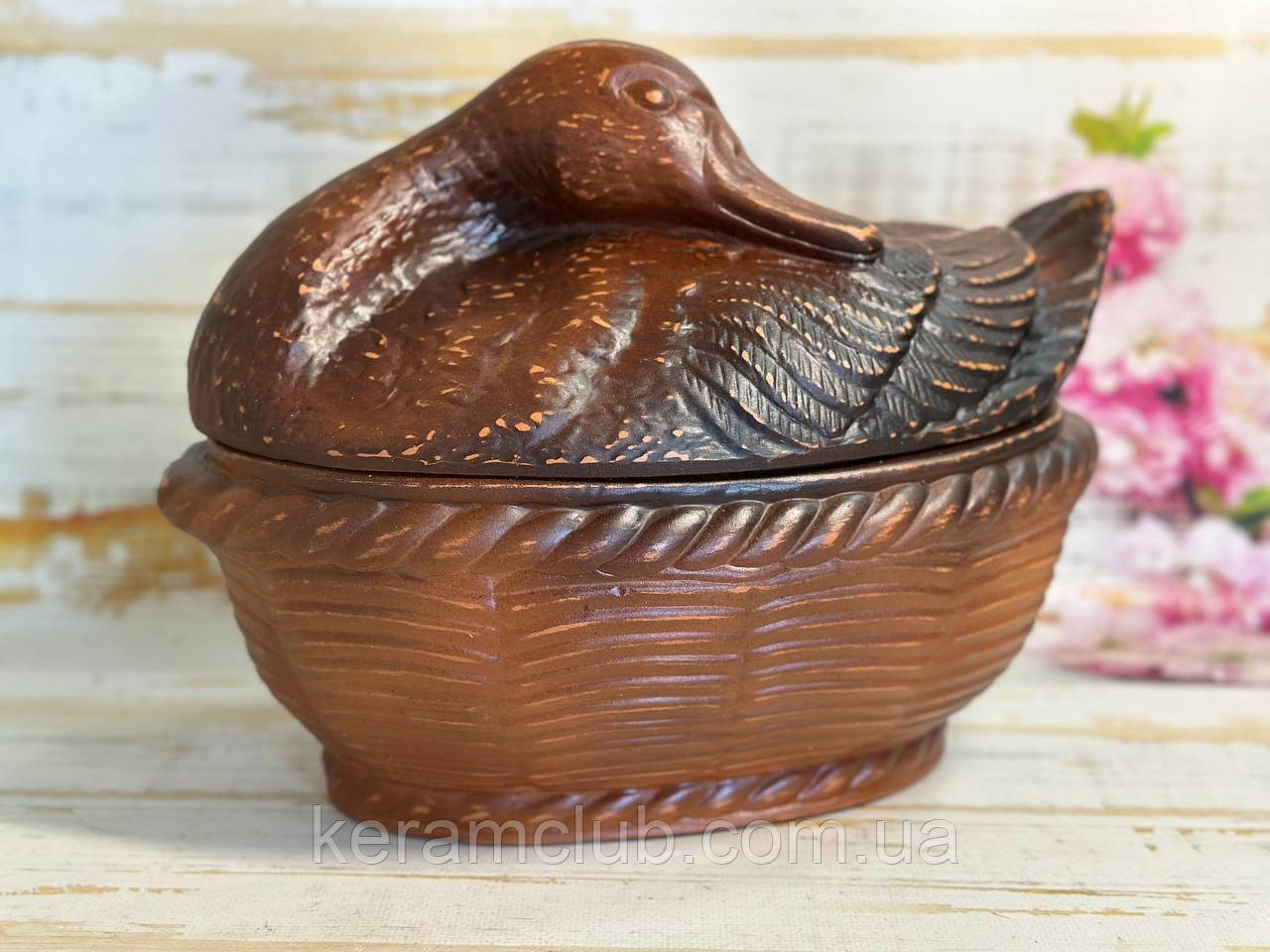 Гусятниця з червоної глини 3.5 л, фото 1