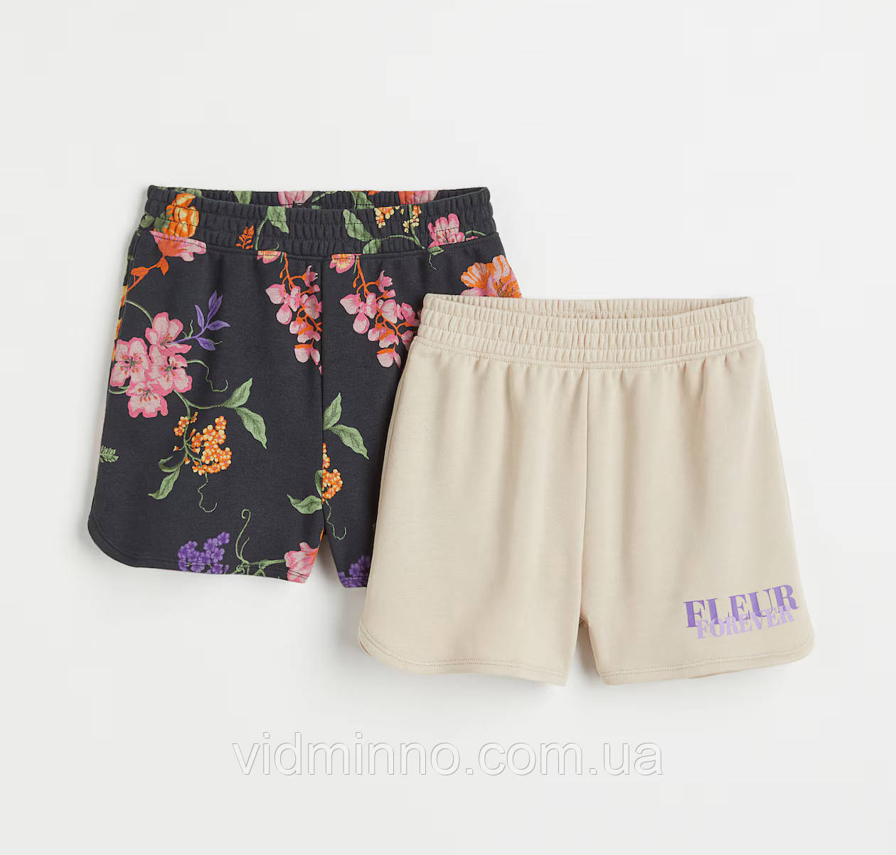 Шорти (петелька, двонитка) H&M на дівчинку підлітка - набір 3 шт. - р.140, 9-10 років, фото 1