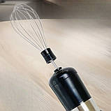 Блендер занурювальний з насадками 4в1 кухонний HM-8026 Hoffmans Electronics Ручний подрібнювач для дому 1000W, фото 3