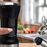 Блендер занурювальний з насадками 4в1 кухонний HM-8026 Hoffmans Electronics Ручний подрібнювач для дому 1000W, фото 2