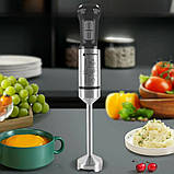 Блендер занурювальний з насадками 4в1 кухонний HM-8026 Hoffmans Electronics Ручний подрібнювач для дому 1000W, фото 4