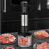 Блендер занурювальний з насадками 4в1 кухонний HM-8026 Hoffmans Electronics Ручний подрібнювач для дому 1000W, фото 9