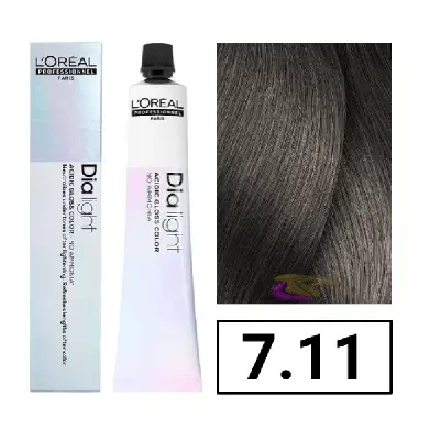 Фарба L'Oreal Professionnel DIALight 7.11 блондин глибокий попелястий 50 мл
