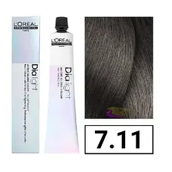 Фарба  L'Oreal Professionnel DIALight 7.11 блондин глибокий попелястий 50 мл