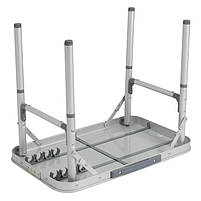 Туристичний Стіл Розкладний Bo-Camp Premium 56x34 cm Grey (1404419) Кемпінговий Складаний Столик для риболовлі, фото 7