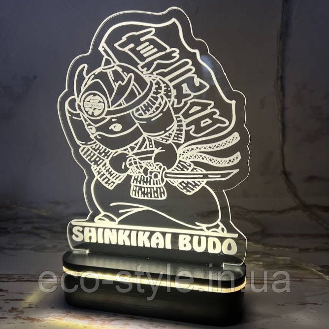 LED нічник, нічник з ім'ям, іменний нічник, нічник з індивідуальним дизайном, LED нічник з ім'ям, 3D нічник, фото 1