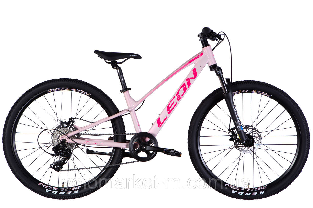 Велосипед AL 26" Leon SUPER JUNIOR DD CS рама-13" рожевий з малиновим 2025